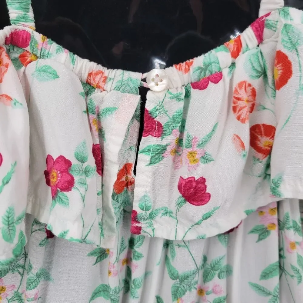 Old Navy Girls Floral Off Shoulder Kids Jumpsuit